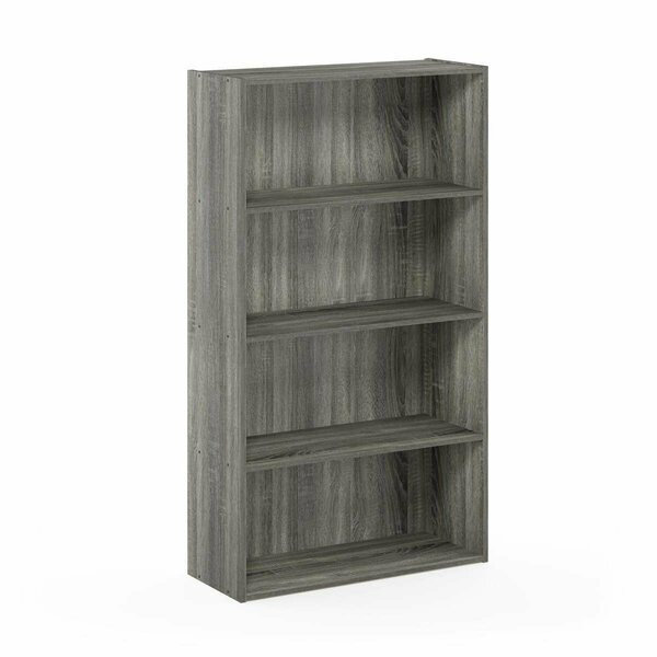 Furinno Pasir 4 Tier Open ShelfFrench Oak Grey 11209GYW